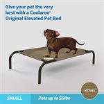 Original Elevated Pet Bed - Small - Nutmeg