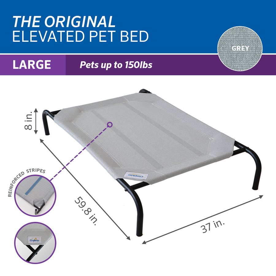 Original Elevated Pet Bed XLarge Grey